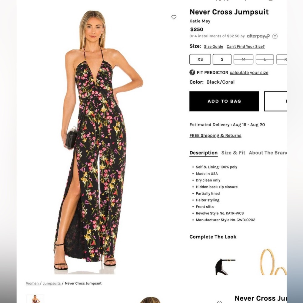 Katie May Never cross jumpsuit